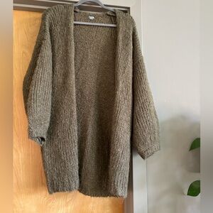 Aerie green slouchy cardigan